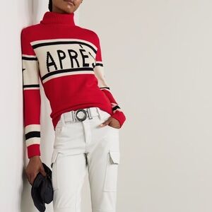 Perfect Moment apres ski sweater in red NWT